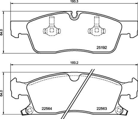 Комплект тормозных колодок дисковый тормоз prime line BREMBO P 37 027