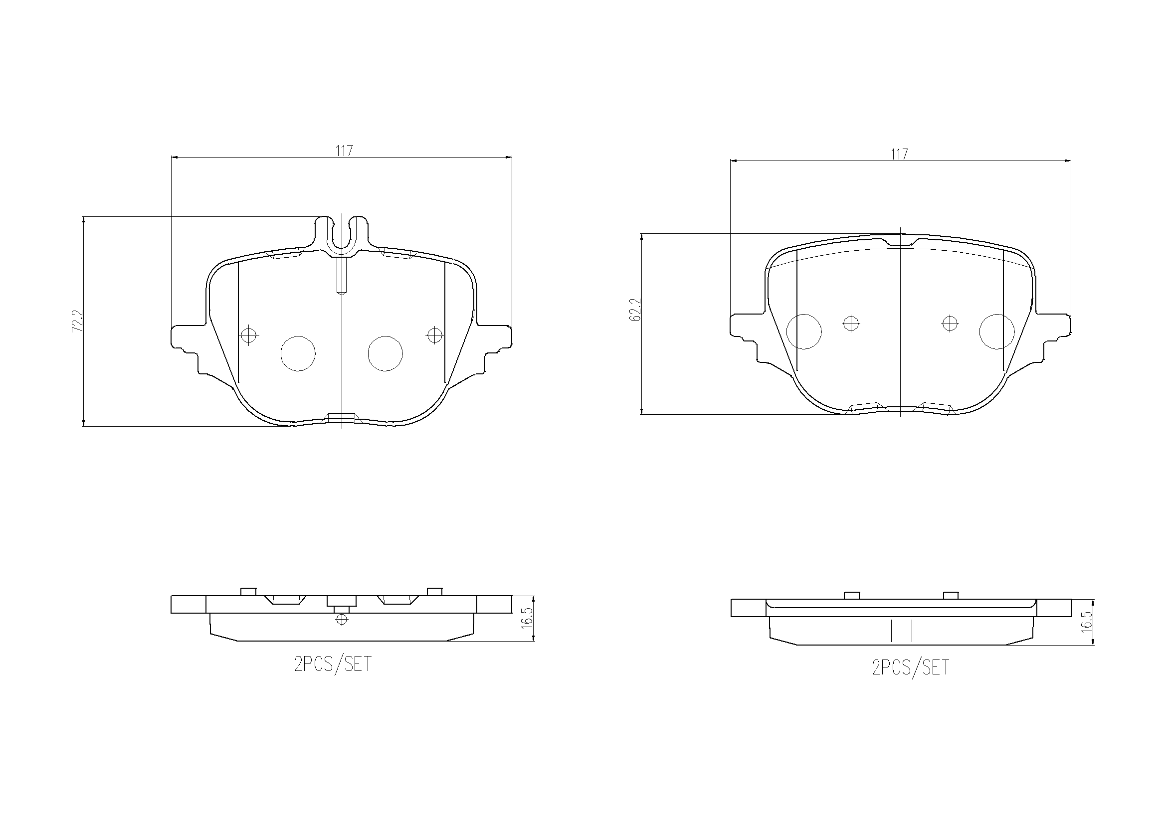Комплект тормозных колодок дисковый тормоз prime line BREMBO P 50 169