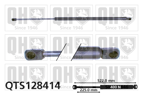 Газовая пружина крышка багажник QUINTON HAZELL QTS128414
