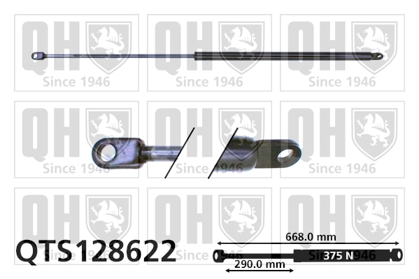 Газовая пружина капот QUINTON HAZELL QTS128622