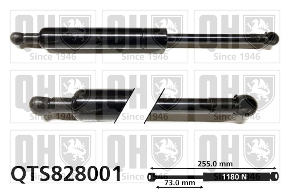 Газовая пружина крышка багажник QUINTON HAZELL QTS828001