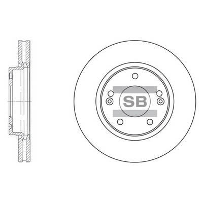 Тормозной диск HI-Q SD1040