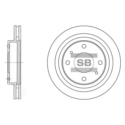 Тормозной диск HI-Q SD1045