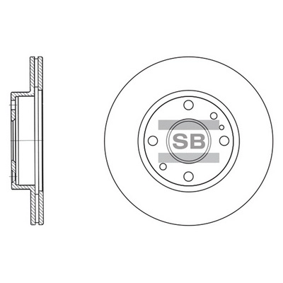 Тормозной диск HI-Q SD2023