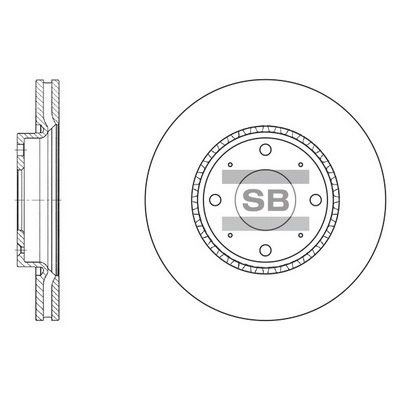Тормозной диск HI-Q SD2029