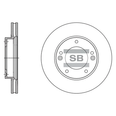 Тормозной диск HI-Q SD2067