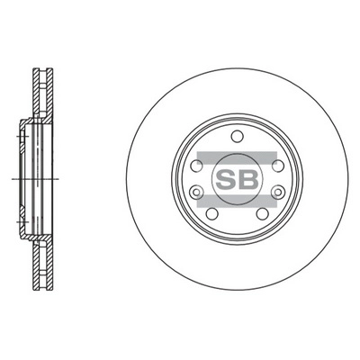 Тормозной диск HI-Q SD3057