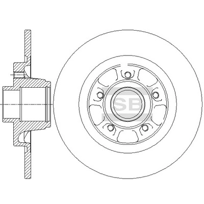 Тормозной диск HI-Q SD3063