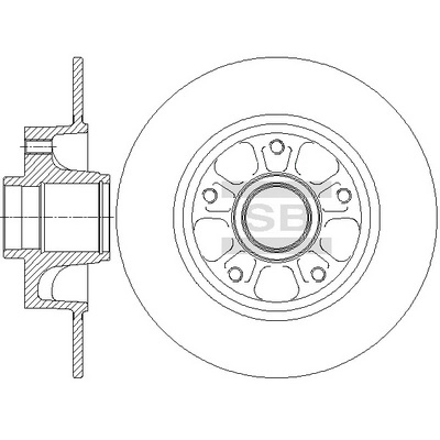 Тормозной диск HI-Q SD3070