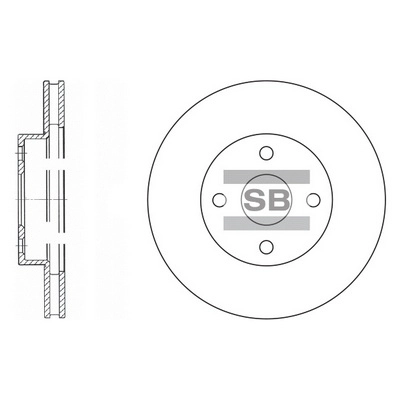 Тормозной диск HI-Q SD4008
