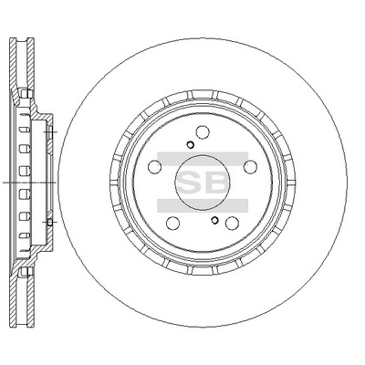 Тормозной диск HI-Q SD4034
