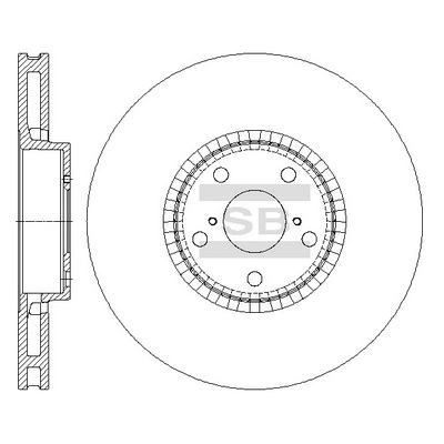 Тормозной диск HI-Q SD4068