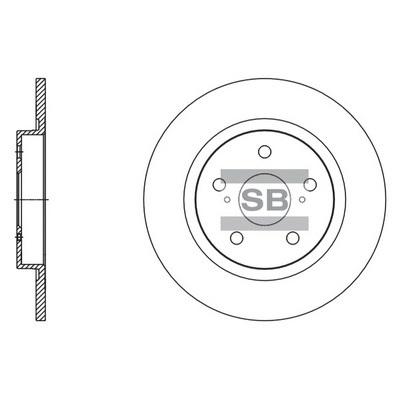Тормозной диск HI-Q SD4084