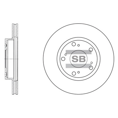 Тормозной диск HI-Q SD4102