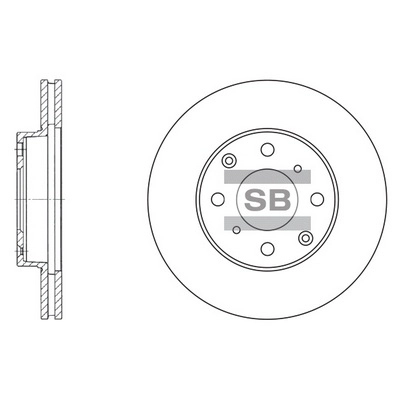 Тормозной диск HI-Q SD4104