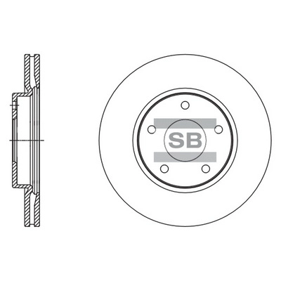 Тормозной диск HI-Q SD4245