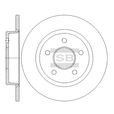 Тормозной диск HI-Q SD5307