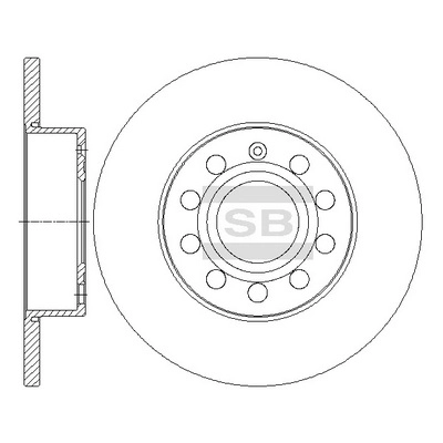Тормозной диск HI-Q SD5407