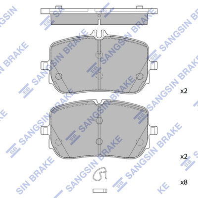 Комплект тормозных колодок дисковый тормоз HI-Q SP4336