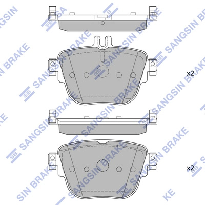 Комплект тормозных колодок дисковый тормоз HI-Q SP4413