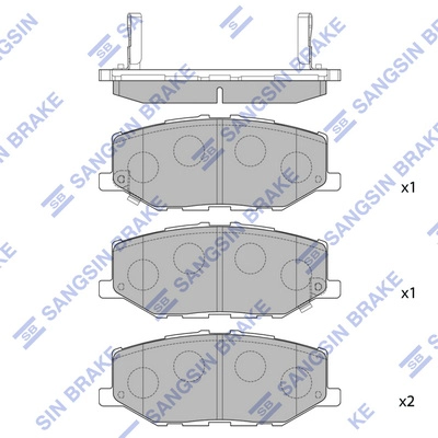 Комплект тормозных колодок дисковый тормоз HI-Q SP4426