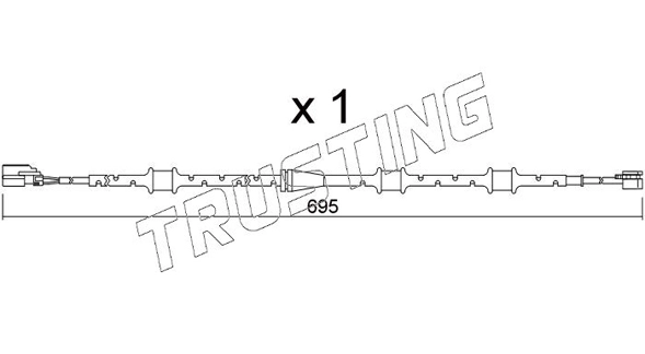 Сигнализатор износ тормозных колодок TRUSTING SU.381