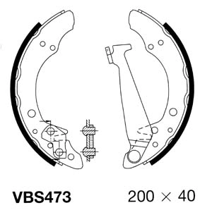Комплект тормозных колодок MOTAQUIP VBS473