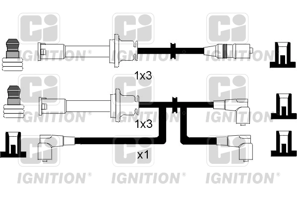 Комплект проводов зажигания ci QUINTON HAZELL XC548