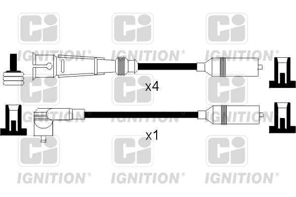 Комплект проводов зажигания ci QUINTON HAZELL XC760