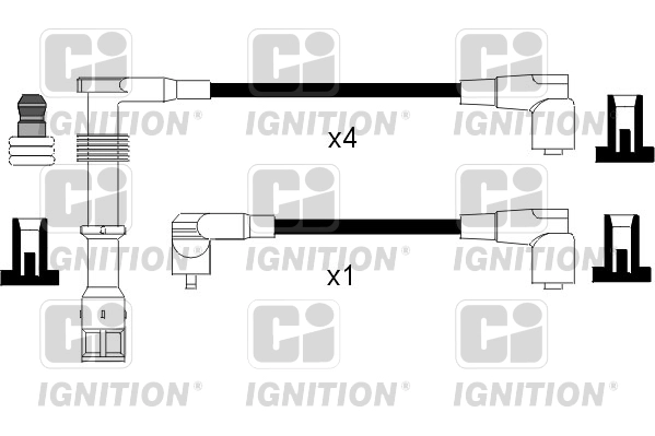 Комплект проводов зажигания ci QUINTON HAZELL XC826