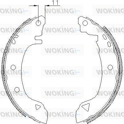 Тормозные колодки WOKING Z4182.00