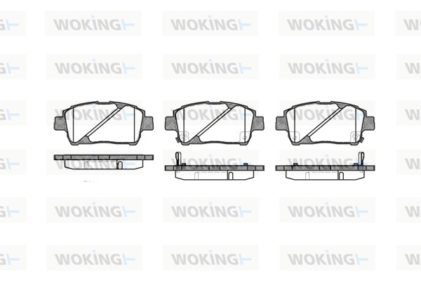 Комплект тормозных колодок дисковый тормоз WOKING P6403.02