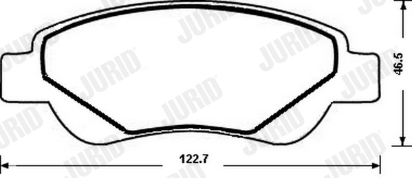 Комплект тормозных колодок дисковый тормоз jurid white low dust JURID 573135JC