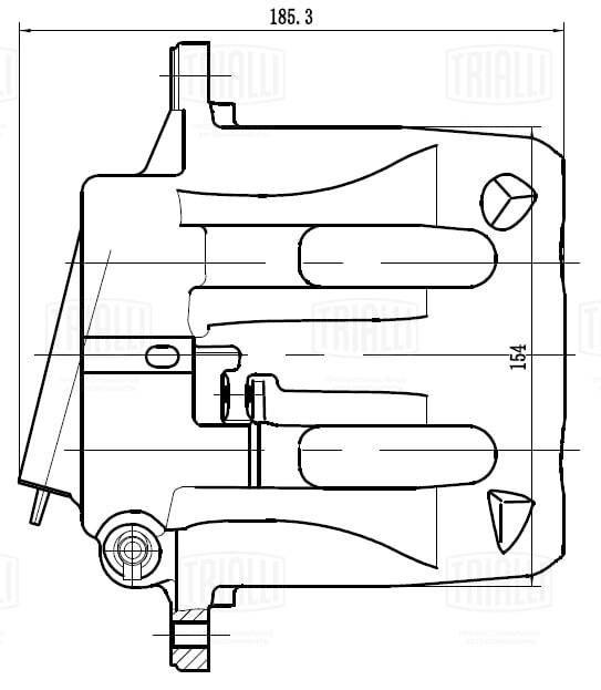 Тормозной суппорт TRIALLI CF 032004