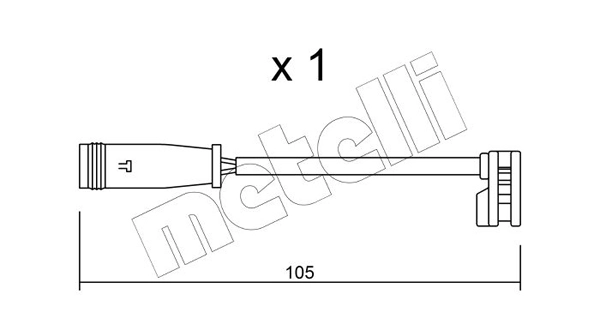 Сигнализатор износ тормозных колодок METELLI SU.313