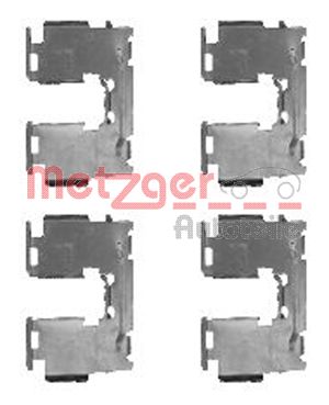 Комплектующие колодки дискового тормоза greenparts METZGER 109-1760