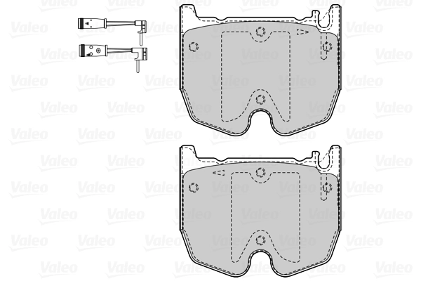 Комплект тормозных колодок дисковый тормоз VALEO 601528