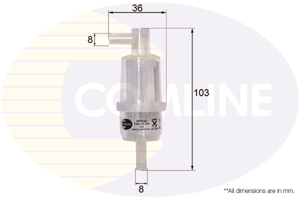 Топливный фильтр COMLINE EFF043