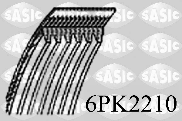 Поликлиновой ремень SASIC 6PK2210