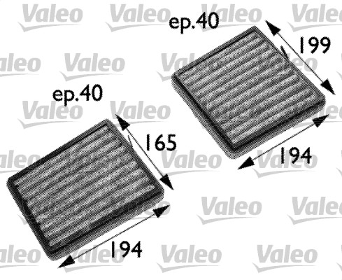 Фильтр воздух во внутренном пространстве valeo protect VALEO 698742