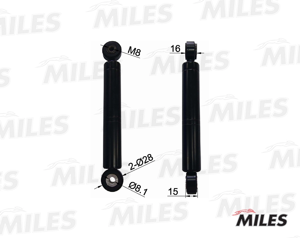Амортизатор поликлиновой ремень MILES AG00059