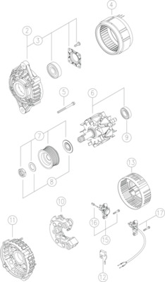 Генератор MAHLE/KNECHT MG 570