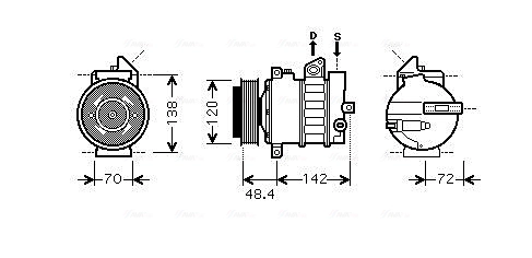 Компрессор кондиционер AVA QUALITY COOLING MSAK437