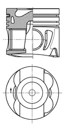 Поршень KOLBENSCHMIDT 41712620