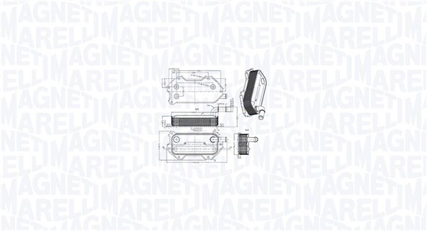 Масляный радиатор двигательное масло MAGNETI MARELLI 350300003000