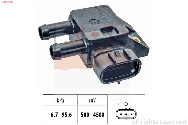 Датчик давление выхлопных газов made in italy - oe equivalent EPS 1.993.308