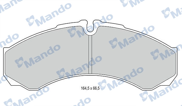 Комплект тормозных колодок дисковый тормоз MANDO MBF015560