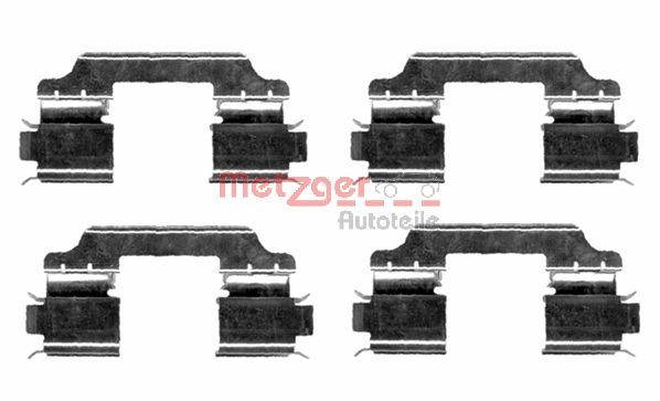 Комплектующие колодки дискового тормоза greenparts METZGER 109-1654