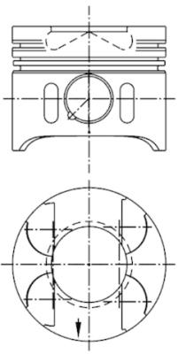 Поршень KOLBENSCHMIDT 41882600