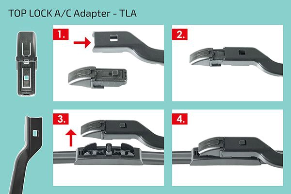 Адаптер щетка стеклоочистителя top lock a/c HEYNER 300830